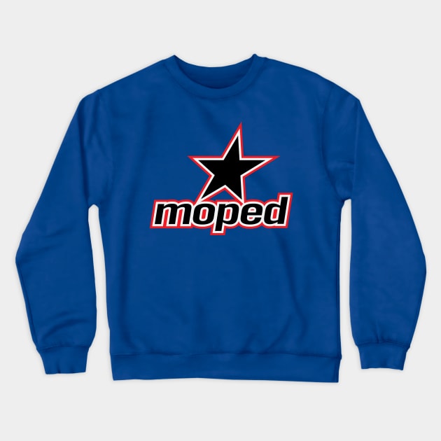 Moped Star (3c) Crewneck Sweatshirt by GetThatCar